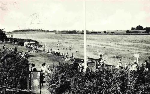 AK / Ansichtskarte Weener Ems Leer Niedersachsen Emsbadeanstalt