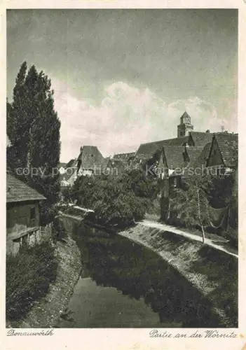 AK / Ansichtskarte Donauwoerth Bayern Partie an der Woernitz