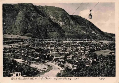 AK / Ansichtskarte BAD REICHENHALL Bayern Panorama Seilbahn auf den Predigtstuhl