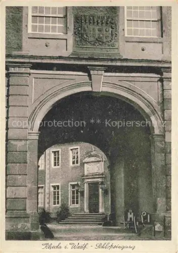 AK / Ansichtskarte Rheda -Wiedenbrueck Westfalen Schloss Eingang