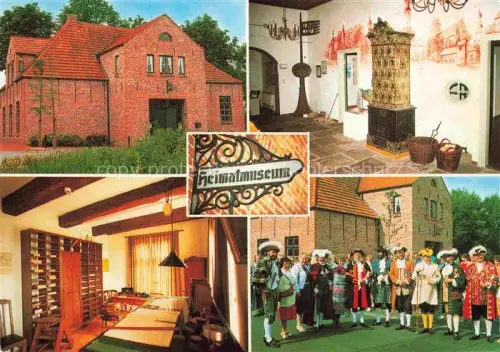 AK / Ansichtskarte Neustadtgoedens Sande Friesland Niedersachsen Heimatmuseum Teilansichten Trachten