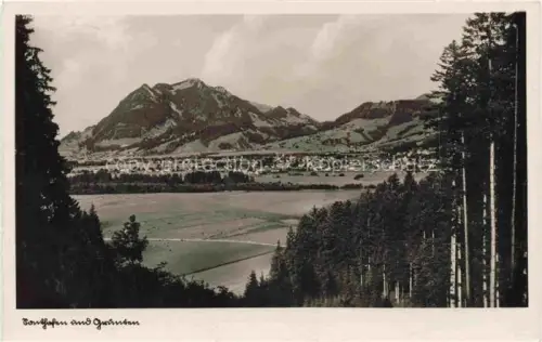 AK / Ansichtskarte Sonthofen Allgaeu Bayern Panorama Blick gegen Gruenten Allgaeuer Alpen