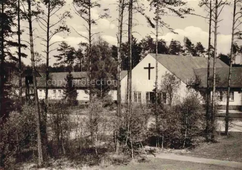 AK / Ansichtskarte Mittwald Espelkamp Minden-Luebbecke NRW Ev. Martins-Kirche im Steilhaus mit Glockenturm