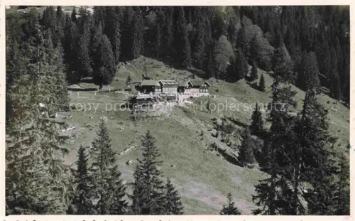 AK / Ansichtskarte Lenggries Bayern Panorama Blick gegen Latschenkopfhuette
