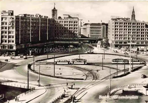 AK / Ansichtskarte STRAssENBAHN Tramway-- Berlin Alexanderplatz 