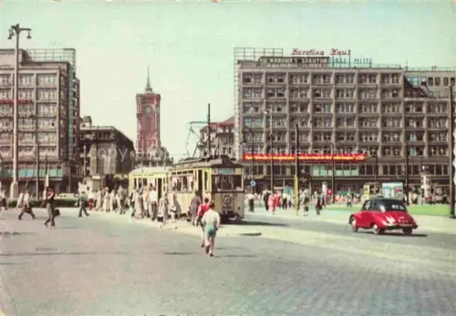 AK / Ansichtskarte STRAssENBAHN Tramway-- Berlin Alexanderplatz 