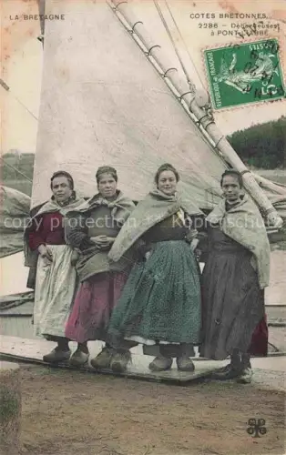 AK / Ansichtskarte Pont-l Abbe 29 Finistere Tracht Hafen Bretagne