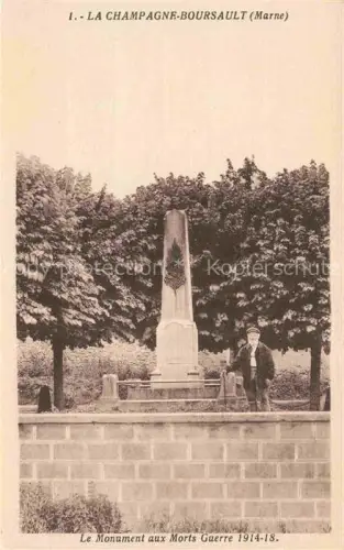 AK / Ansichtskarte La Champagne-Boursault EPERNAY 51 Marne Le Monument aux Morts Guerre 1914-18