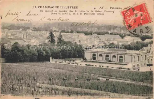 AK / Ansichtskarte Ay EPERNAY 51 Marne Panorama La Maison Pommery