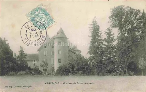 AK / Ansichtskarte Marvejols MENDE 48 Lozere Chateau de Saint Lambert