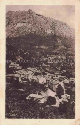 AK / Ansichtskarte Vialas FLORAC 48 Lozere Vue generale et le Rocher de Treinze