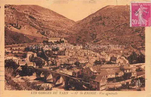 AK / Ansichtskarte Ste-Enimie FLORAC 48 Lozere Les Gorges du Tarn Vue generale