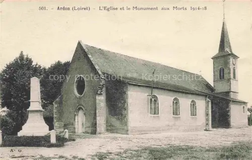 AK / Ansichtskarte Ardon ORLEANS 45 Loiret Eglise et le Monument aux Morts 1914 18