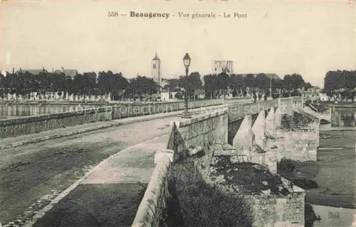 AK / Ansichtskarte Beaugency ORLEANS 45 Loiret Vue generale Le Pont