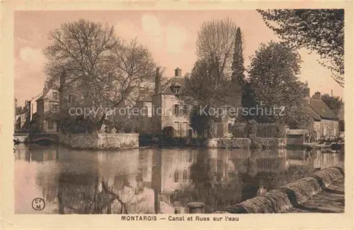 AK / Ansichtskarte MONTARGIS 45 Loiret Canal et Rues sur l'eau