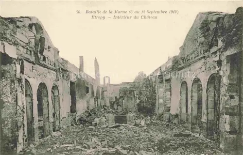 AK / Ansichtskarte Etrepy Vitry-le-Francois 51 Marne Interieur du Chateau