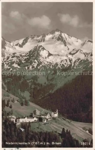AK / Ansichtskarte Niederrickenbach Nidwalden NW Panorama Blick gegen Brisen Urner Alpen Bromsilber