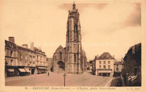 AK / Ansichtskarte BREssUIRE 79 Deux-Sevres Place Notre Dame Eglise