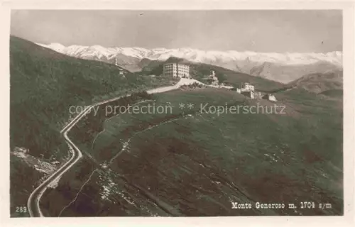 AK / Ansichtskarte Monte-Generoso 1704m Lugano TI Panorama Alpen