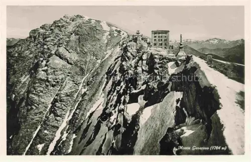 AK / Ansichtskarte Monte-Generoso 1704m Lugano TI Berghotel Alpenpanorama