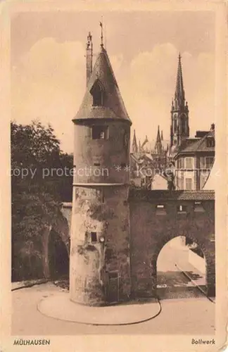 AK / Ansichtskarte Muelhausen Elsass Bollwerk