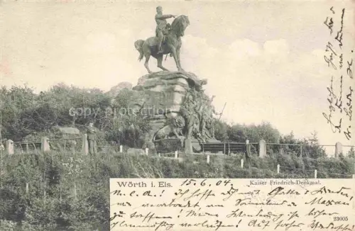 AK / Ansichtskarte Woerth Elsass Sauer Froeschweiler Foeschwiller 67  Bas-Rhin Kaiser Friedrich-Denkmal