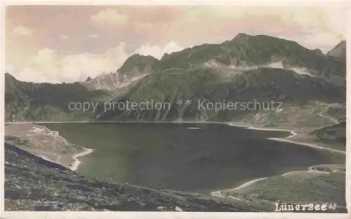 AK / Ansichtskarte Luenersee 1969m Vorarlberg AT Panorama Alpen