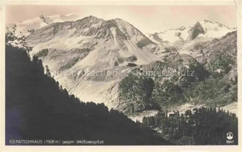 AK / Ansichtskarte Kaunertal Tirol AT Panorama Gepatschhaus Blick gegen Weisseespitze oetztaler Alpen