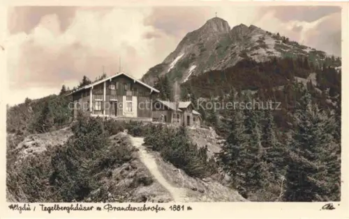 AK / Ansichtskarte Fuessen am Lech Allgaeu Bayern Tegelberghaeuser mit Branderschrofen Allgaeuer Alpen