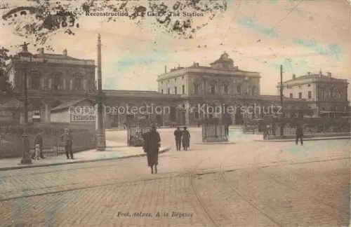 AK / Ansichtskarte REIMS 51 Marne Reconstruction La Gare The Station
