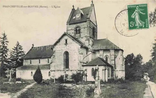 AK / Ansichtskarte Francheville-sur-Moivre Chalons-en-Champagne 51 Marne Eglise