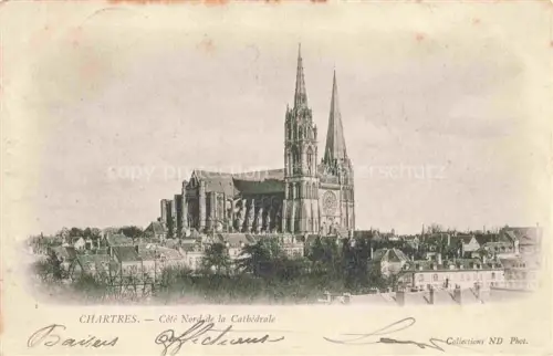AK / Ansichtskarte CHARTRES 28 Eure-et-Loir Cote Nord de la Cathedrale