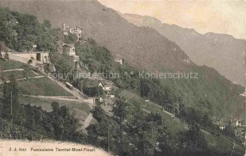 AK / Ansichtskarte Fleuri Territet Montreux VD Funiculaire Territet Montreux Fleuri