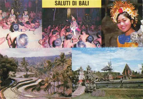 AK / Ansichtskarte Bali  Indonesia Folklore Teilansichten