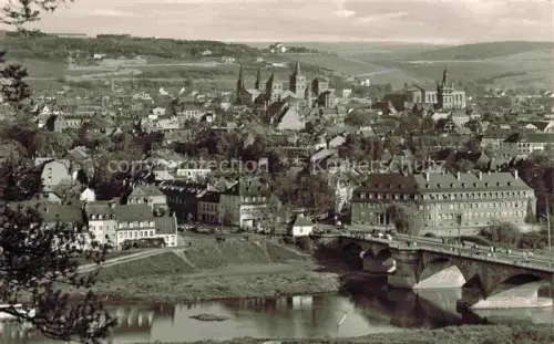AK / Ansichtskarte TRIER  CITY Weisshaus Dom Bruecke Haeuser Kirchtuerme Fluss