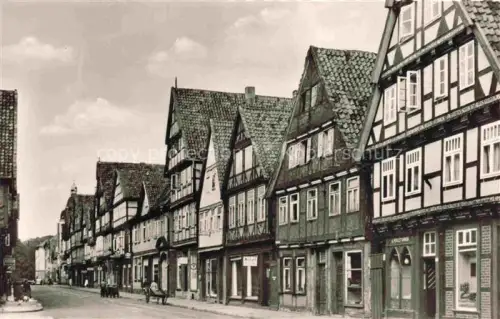 AK / Ansichtskarte CELLE  Niedersachsen Schuhstrasse Fachwerkzeile Renaissance Altstadt Strassenzeile Geschaefte