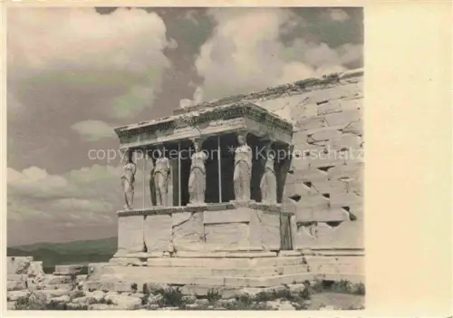 AK / Ansichtskarte ATHEN Athenes Greece Erechtheion Karyatiden Akropolis Antiker-Tempel Saeulen Steinstufen