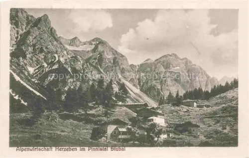 AK / Ansichtskarte Neustift  Stubaital Tirol AT Alpenwirtschaft Herzeben im Pinnistal Stubaier Alpen