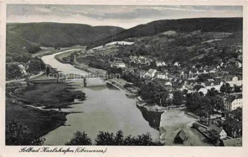 AK / Ansichtskarte Bad Karlshafen Bad Carlshafen Kassel Hessen Panorama Solbad