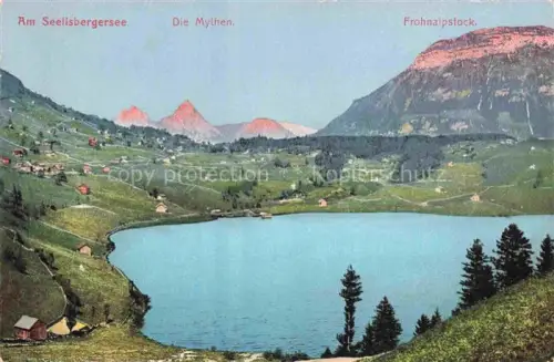 AK / Ansichtskarte Seelisberg UR Panorama Seelisbergersee Frohnalpstock Blick gegen die Mythen