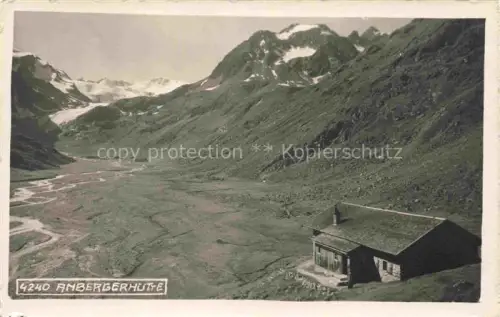 AK / Ansichtskarte Ambergerhuette 2151m oetztal Tirol AT Panorama oetztaler Alpen