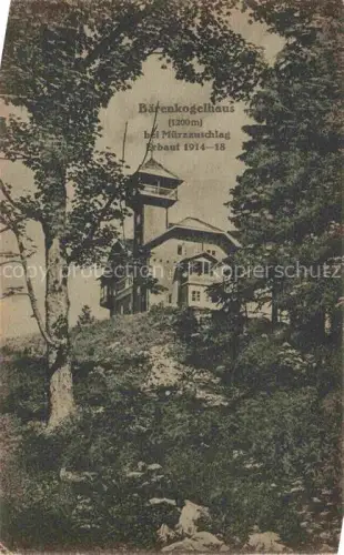AK / Ansichtskarte Muerzzuschlag Steiermark AT Baerenkogelhaus