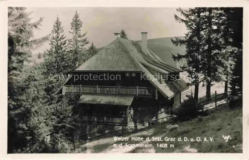 AK / Ansichtskarte St Kathrein am Offenegg Weiz Steiermark AT Welzer Huette an der Sommeralm