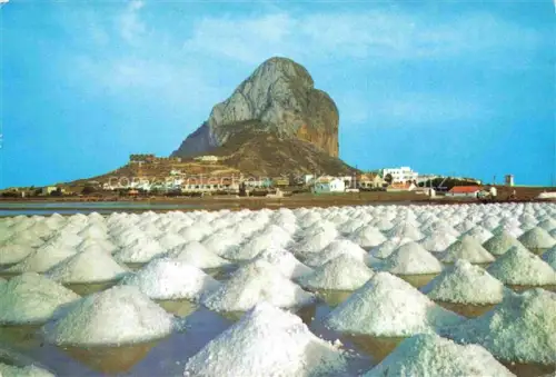 AK / Ansichtskarte Ifach Parque natural del penon de Ifach Alicante ES The rock and salinas