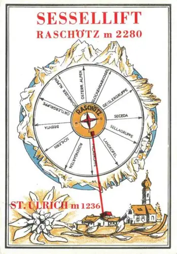 AK / Ansichtskarte Raschoetz Resciesa 2280m Dolomiti IT Sessellift St Ulrich