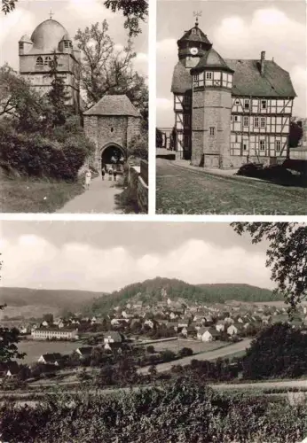 AK / Ansichtskarte RAUSCHENBERG  Marburg Hessen Mehrbild Kirche Rathaus Fluss Wiesen Landschaft Fachwerkrathaus