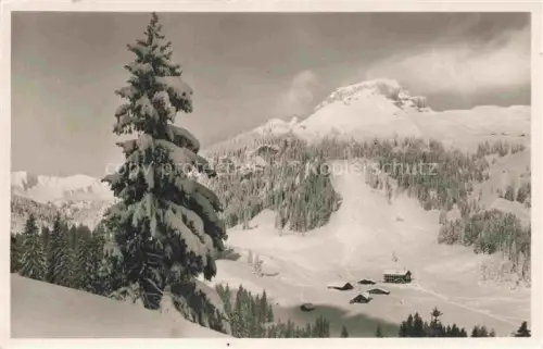 AK / Ansichtskarte Mittelberg Vorarlberg AT Sporthotel Auenhuette Winterpanorama Alpen