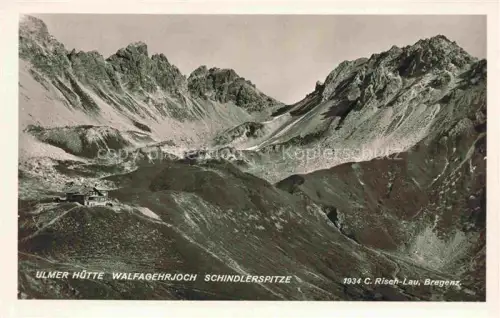 AK / Ansichtskarte St Anton Arlberg Tirol AT Gebirgspanorama Ulmer Huette Walfagehrjoch Schindlerspitze