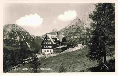 AK / Ansichtskarte Ramsau Dachstein Steiermark AT Austriahuette mit Bischofsmuetze Dachsteingebirge