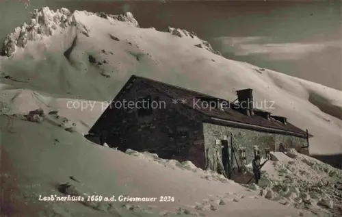 AK / Ansichtskarte Prebichl Praebichl Eisenerz Steiermark AT Leobnerhuette an der Giresmauer im Winter